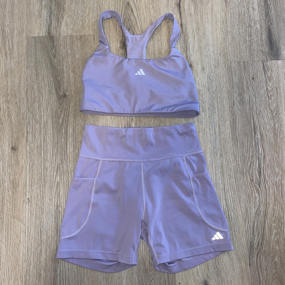 Adidas Women's Lavender Athletic Shorts